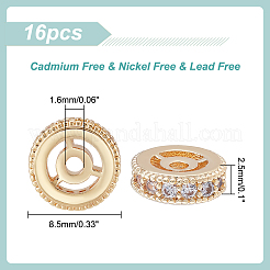 Латунные микропаве из прозрачного кубического циркония KK-DC0001-47