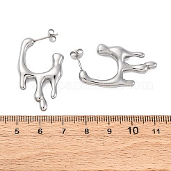 Серьги-гвоздики из нержавеющей стали 304 EJEW-B108-16P