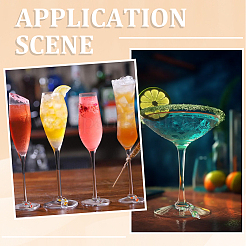 30 шт. 10-х цветные стеклянные бусины-подвески для бокалов вина&nbsp;AJEW-SC00048