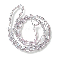 Прозрачные стеклянные бусины гальваническим пряди&nbsp;GLAA-K064-05A-PL06