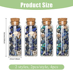 Украшение бутылки желаний прозрачное стекло&nbsp;PALLOY-CA00034