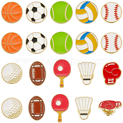 20 шт. 10 спортивных эмалевых значка&nbsp;JEWB-SC0001-61