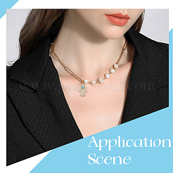 8 шт. 4 стиля латунные подвески с микропаве и кубическим цирконием KK-BBC0019-79