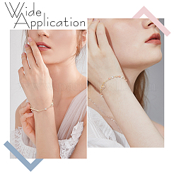 2 шт. браслеты из латунных бусин&nbsp;BJEW-GO0001-33