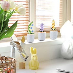 3 шт. 3 стиля лэмпворк цветочное украшение для витрины&nbsp;DJEW-DC0001-16A