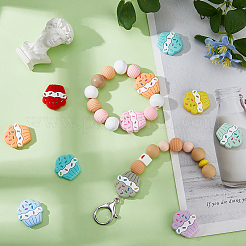 20 шт. 10-х цветные бусины из пищевого экологически чистого силикона для кексов SIL-DC0001-71