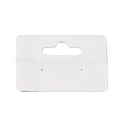 Papier rectangle une paire de cartes d'affichage de boucle d'oreille avec trou de suspension&nbsp;CDIS-C004-04B