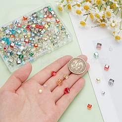 240 шт. 3-х видов граненых прозрачных стеклянных бусин GLAA-AR0001-53