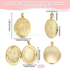 6шт латунные подвески-медальоны KK-BBC0015-50