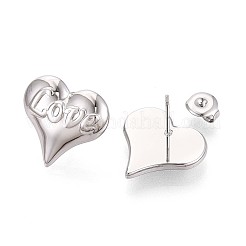 Серьги-гвоздики из нержавеющей стали 304 EJEW-T047-07P