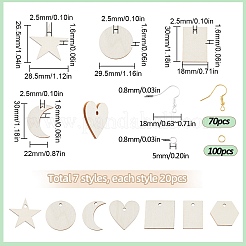 Bausatz zur Herstellung von DIY-Geometrie-Ohrringen&nbsp;DIY-SC0021-62