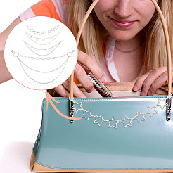 4 Stück 4 Stile Legierung Handtasche Kettenriemen&nbsp;FIND-AN0001-42