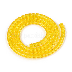 Прозрачные стеклянные бусины&nbsp;GLAA-N065-4x4mm-A02