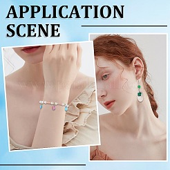 84 шт. 14 стильных граненых прозрачных стеклянных подвесок GLAA-SC0002-05