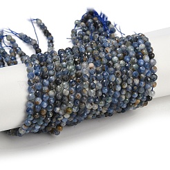Натуральный кианитовые бисер пряди G-M092-D03-02