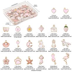 40шт 20 стиля подвески из сплава с эмалью&nbsp;ENAM-FS0003-33