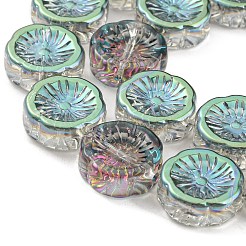 Стеклянные бусины с гальваническим покрытием &nbsp;EGLA-G037-10A