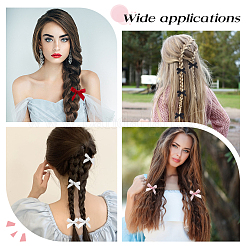 Заколки для волос из полиэстера с бантом из кожи аллигатора AJEW-CP0008-35B