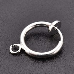 Латунные серьги-клипсы&nbsp;KK-P102-01S