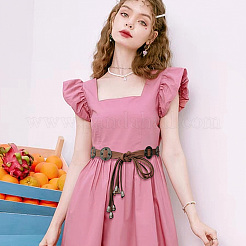 Поясные ремни из микрофибры с оберткой из сплава AJEW-WH20060-73B