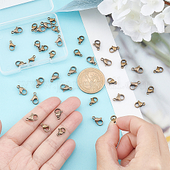 40 шт. 2 стиля тибетских карабинов из нержавеющей стали 304&nbsp;STAS-UN0040-78