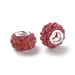 Ab цвет смолы роза цветок европейские бусины RESI-M001-05L