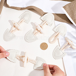 10 пара пряжек из акрила и искусственной кожи&nbsp;DIY-CY0002-25A