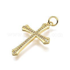 Латунные микро проложить кубического циркония подвески KK-Z100-29G