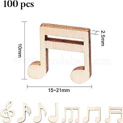 Cabochons en bois&nbsp;WOOD-WH0107-31