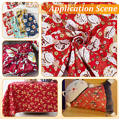 1 м хлопчатобумажной ткани в японском стиле&nbsp;DIY-PH0034-40