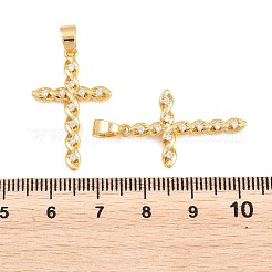 Osteranhänger aus Messing mit Mikropavé-Fassung aus klaren Zirkonia&nbsp;ZIRC-F148-14F-G