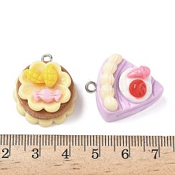 Pendentif en résine opaque pour dessert&nbsp;X-RESI-D014-02P