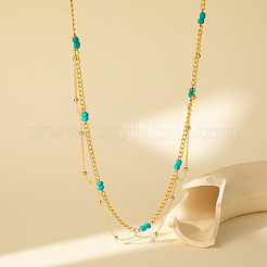 Цепочки для талии и живота из латуни и круглого стеклянного бисера с кисточками для женщин FS-WGA0075-01