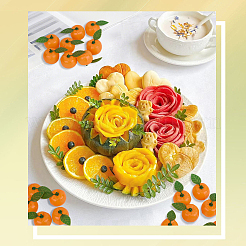 50шт пластиковая имитация оранжевой модели&nbsp;AJEW-SP0003-62