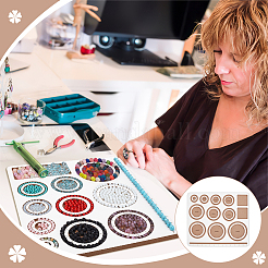 Деревянные бусины дизайнерские доски WOOD-WH0042-26A