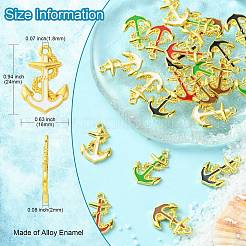 25шт 5 цвета сплава эмалевые подвески&nbsp;ENAM-CJ0004-01