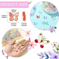 300шт УФ-покрытие прозрачные акриловые бусины&nbsp;OACR-CJ0002-17