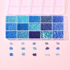 150 г 15 вида стеклянных бусин с краской для выпечки&nbsp;SEED-FS0001-31A