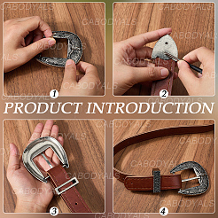 Комплекты пряжек из цинкового сплава для ремней FIND-WH20023-057B