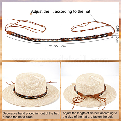 Пояс в ковбойской шляпе с кристаллами и стразами&nbsp;DIY-WH0401-99