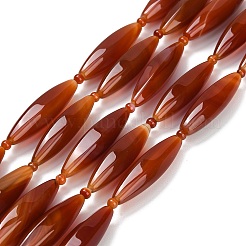 Натуральный красный агат бисер нитей&nbsp;G-B178-D01-01