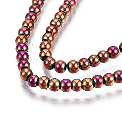 Стеклянные бусины с гальваническим покрытием &nbsp;LS-EGLA-S195-02D-03