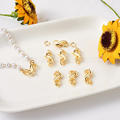 Латунные застежки-клешни с двойным открытием FIND-TA0001-46G