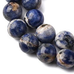 Природный содалит бисер нитей G-R015-B01-10mm