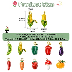 20шт 10 стиля подвески из сплава с эмалью&nbsp;ENAM-CJ0007-20