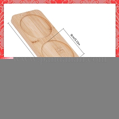 3 круглый поднос из бамбука с прорезями&nbsp;ODIS-WH0329-38A