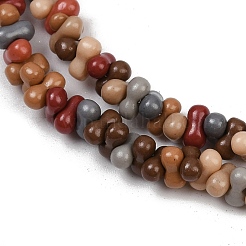 Стеклянные бусины с гальваническим покрытием  LAMP-S070-12S