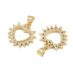 Латунные микро проложить кубического циркония подвески&nbsp;ZIRC-I367-12G-07