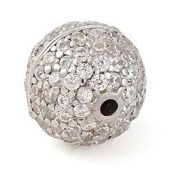 925 винтовая застежка из стерлингового серебра с микропаве и прозрачным фианитом. STER-U005-04P