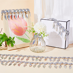 Отделка блестками из полиэстера&nbsp;OCOR-WH0085-03C